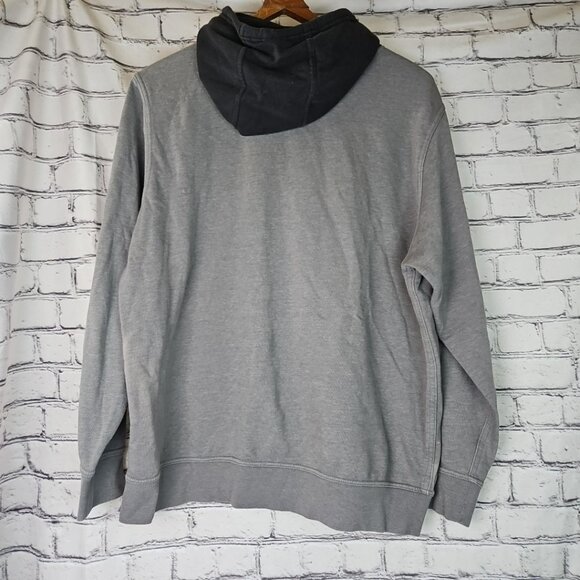 The North Face Hoodie Sweatshirt Men's XXL Gray Black Kangaroo Pocket Grunge - Picture 2 of 10